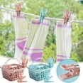 thumbnail image 1 of Iuhan 2Pcs Windproof Clothespins 30 Pack, Plastic Clips for Underwear Socks Quilt Drying, Laundry Clips with Storage Basket, Clothesline Pins for Outdoor Indoor Use, 1 of 9