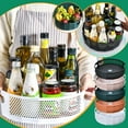 thumbnail image 1 of Iuhan 3Pcs 360 Degree Rotating Storage Rack, Kitchen Seasoning Spice Organizer for Cabinet Pantry, Bathroom Cosmetic Shelf, Household Plastic Storage Box for Countertop Corner, 1 of 9