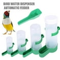 thumbnail image 1 of Iuhan 4Pcs Automatic Bird Feeder and Water Dispenser, Hanging Plastic Food Container Drinker Bottle for Cage Parakeet Finch Canary, Pet Travel Supplies, 1 of 9