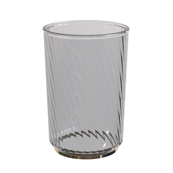 Iuhan Balot Mouthwash Cup, Hot Cup Bottom Texture Line Brushing Teeth Cup, Couple Cup for Bathroom Sink Countertop Decor, Plastic Toothbrush Holder with Anti-Slip Base