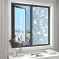 thumbnail image 1 of Iuhan Bathroom Window Privacy Film, Non-Opaque Light Filtering PVC Sticker, Frosted Glass Covering for Shower Toilet, Decorative Adhesive Film for Home Office Stylish Spaces, 1 of 8