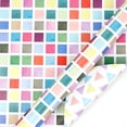 thumbnail image 1 of Iuhan Birthday Party Gift Wrapping Paper, Double-Sided Watercolor Design Thick Paper Rolls, Elegant Sheen Christmas Wedding Anniversary Present Wrapping Supplies, 1 of 3