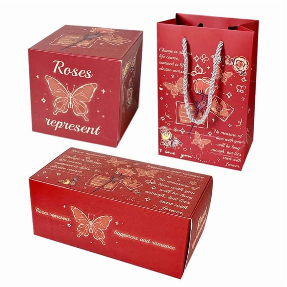 Iuhan Birthday Surprise Bounce Box, 20pcs Red Packet Poping-Up Gift Box with Jewelry Holder, Creative Party Favor for Engagement Wedding Anniversary Decor