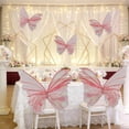 thumbnail image 1 of Iuhan Butterfly Decorations, 3D Tulle Butterflies for Wedding Party Birthday, Outdoor Courtyard Garden Decor, Pink Orange White Purple Red Multicolor Polyester, 1 of 6