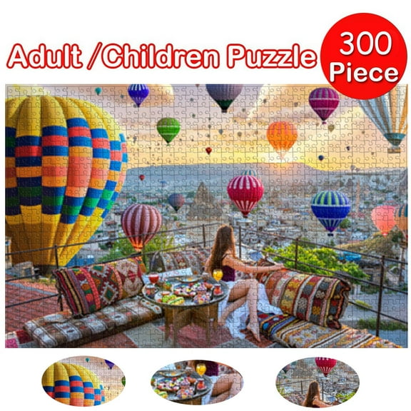 Iuhan Cappadocia Hot Air Balloon 300 Piece Adult Puzzles, Large Jigsaw Puzzle Game for Adults, Interesting Brain TeaserToys, Stress Relief Relaxation Gifts for Men Women, Home Decor Wall Art