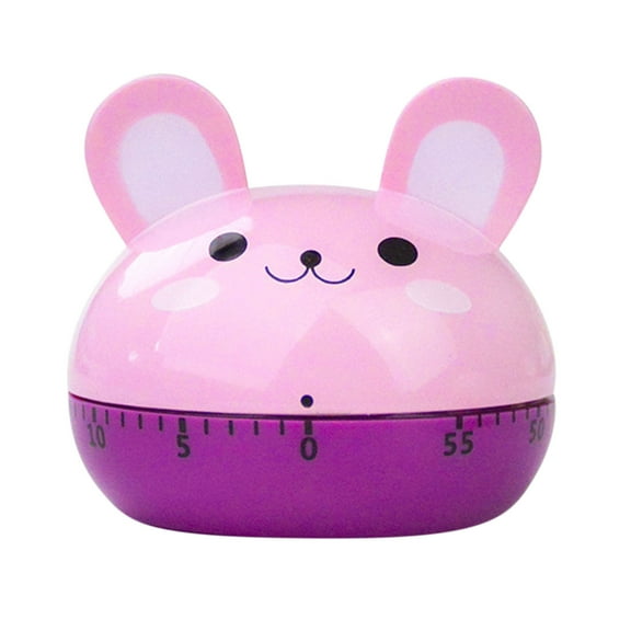 Iuhan Cartoon Kitchen Timer, 60 Minute Mechanical Cooking Timer with Cute Characters, Multi-Function Countdown Timer for Baking, Home Kitchen Decor, Portable Timer forKidsAdults