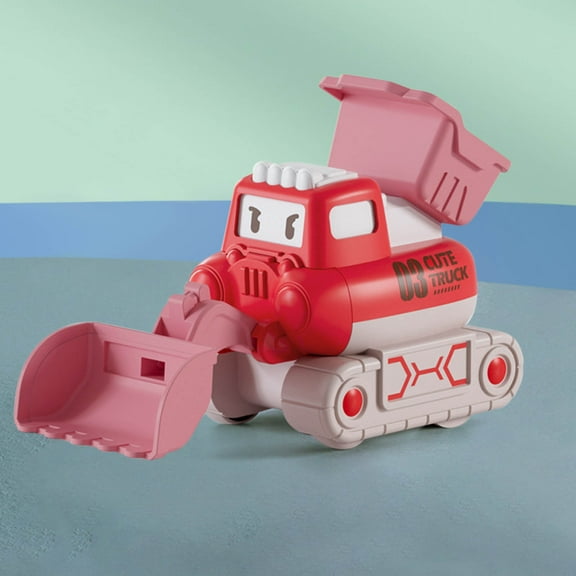 Iuhan Construction VehicleToy, Excavator DIY Building Kit, Disassembled Nut Bolt Engineering Car, Durable Plastic Model forKidsBoysChildrenPlay