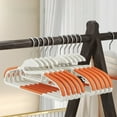thumbnail image 1 of Iuhan Non Slip Corner Drying Rack, Fish Mouth Opening Clothes Hanger Non Marking Plastic Hangers, Household Wet Dry Use Does Not Hurt Collar, Space Saving Laundry Rack for Closet Wardrobe, 1 of 6