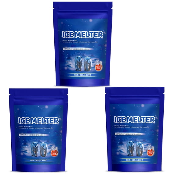 Iuhan Pet Safe Ice Melt, 200g Pet Friendly Snow Melter, Non Corrosive Ice Melt Pellets for Driveway Sidewalk Steps, Winter Ice Melting Salt for Concrete Pavement Grass