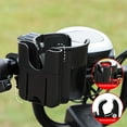 thumbnail image 1 of Iuhan Scooter Cup Holder, Universal Bike Water Bottle Holder with Phone Mount, Motorcycle ATV Treadmill Handlebar Drink Caddy for Coffee Tea Cell Phone, 1 of 3