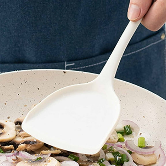 Iuhan Silicone Spatula, Non-Stick Pan Turner High Heat Resistant Kitchen Utensil, Food Grade Flexible Scraper for Baking Cooking Frying