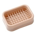 thumbnail image 1 of Iuhan Soap Box, Double Layer Soap Holder with Drainage Tray, Plastic Bathroom Soap Dish for Sink Shower, Mesh Soap Storage Rack for Toilet Kitchen Countertop Decor, 1 of 2