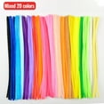thumbnail image 1 of Iuhan St. Patrick's Day Pipe Cleaners, 100 Pcs Multiple Colored Twisting Rod DIY Material Package, Simulation Strips Folding Rod for Craft Flower Making, Soft Flexible Wool Felt Stems for Holiday, 1 of 3