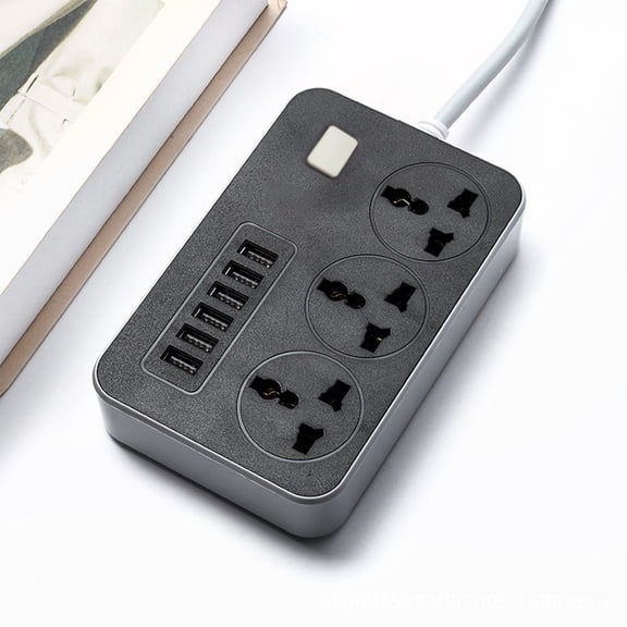 Iuhan Summer Power Strip, 6- Surge Protector with 6 USB Ports, 6.5ft Heavy Duty Extension Cord, Overload Protection for Home Office Dorm