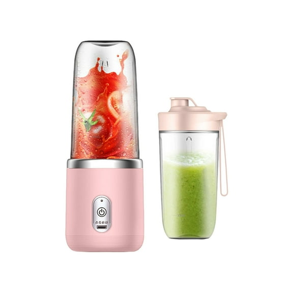 Iuhan USB Rechargeable Handheld Blender, 6 Blades Personal Smoothie Maker and Fruit Juicer, Portable Mini Blender for Shakes Protein Drinks, Sports Travel Outdoor Kitchen Use