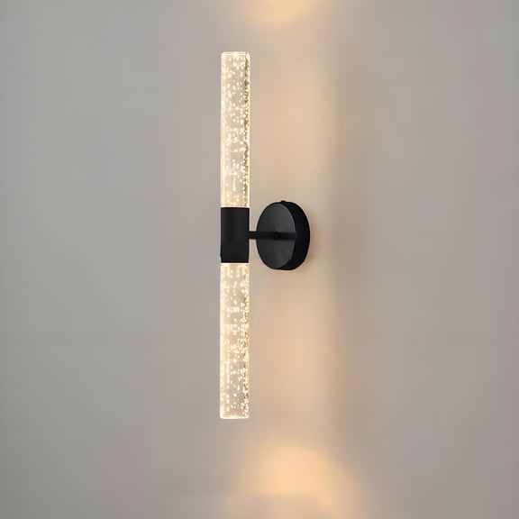 Iuhan Wall Lamps Modern LED Wall Sconce, Iron Straight Tube Bedroom Wall Light Fixture, Mood Lighting for Corridor Living Room Background Hotel Entrance Decor