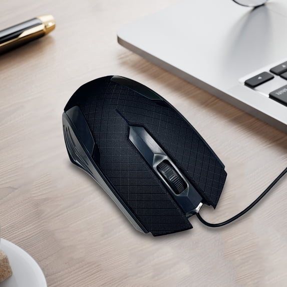 Iuhan Wired Optical Mouse USB Computer Mouse, Ergonomic Gaming Mouse for PC Laptop Desktop, Business Office Home Corded Mouse with 6 Buttons, Plug and Play for Windows