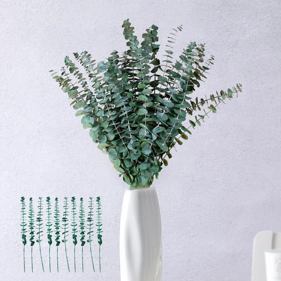 Iumwxz 10 Pack Artificial Tree Branches with Lifelike Green Leaves 16.9 Inch Faux Greenery Stems for Floral Arrangements Wedding Bouquets Home Office Decor Bendable Trimmable Eco Friendly Plastic