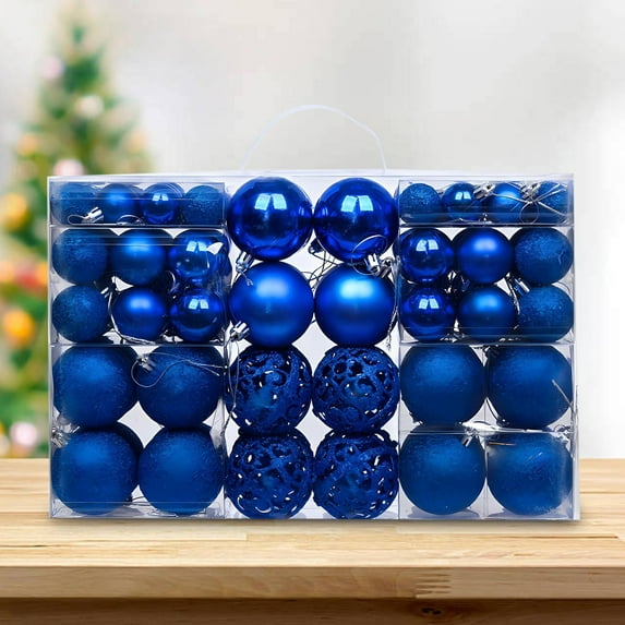 Iumwxz 100pcs Christmas Ball Ornaments Christmas Tree Decoration Holiday Multiple Styles Ornaments for Christmas Trees Party Ball Decoration home decor christmas clearance outdoors indoor