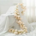 thumbnail image 1 of Iumwxz 180cm Christmas Rattan Garland with Artificial Flowers Fake Vines for Home Holiday Decor Indoor Tabletop Fireplace Mantel Thanksgiving Decor, 1 of 7