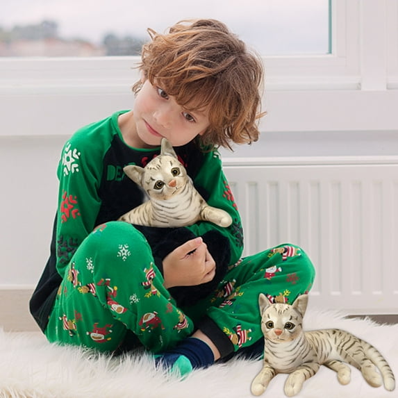 Iumwxz 29cm Cute Simulation Cats Toys Stuffed Soft Dolls Home Decor Gifts Toys Christmas Gifts home decor christmas outdoors indoor