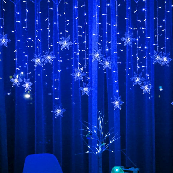 Iumwxz 4 M 96 Led Snowflake Light String Party Wedding Holiday Decoration Light Christmas Ornaments Christmas Gifts up to 50% Off Christmas Decorations Home Decor Christmas Clearance Outdoors Indoor