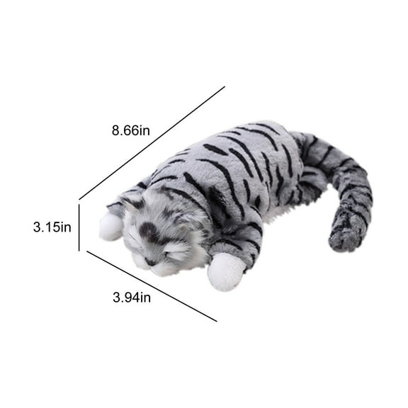Iumwxz AdOrable Realistic Electric Rolling Cats Plush toys Vivids Cat Stuffed Animals Will Roll and Laugh When touched Roll Back and forth Plush toy for home decor christmas clearance indoor