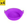 thumbnail image 1 of Iumwxz Air Fryer Silicone Baking Mat, 7.1 Inch Round Non Stick Oven Accessory with Foldable Design for Easy Storage, Dishwasher Safe and Heat Resistant Up to 450°F, 1 of 7
