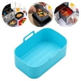 thumbnail image 1 of Iumwxz Air Fryer Silicone Basket Liner, Reusable Pot Liner for 5QT or Larger Air Fryers, Non Stick Dishwasher Safe with 20 Raised Lines for Cooking, Fits 4.0 Fryer Models, 1 of 7