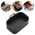 thumbnail image 1 of Iumwxz Air Fryer Silicone Basket Liner, Reusable Pot Liner for 5QT or Larger Air Fryers, Non Stick Dishwasher Safe with 20 Raised Lines for Cooking, Fits 4.0 Fryer Models, 1 of 9