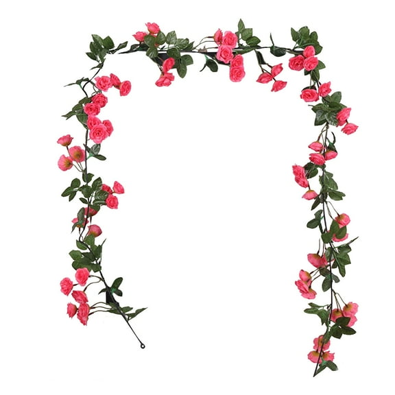 Iumwxz Artificial Flowers 69 Heads Rose Hanging Silk Roll for Wall Decor Rattan, 180cm Length with 4cm Diameter Flowers for Home Wedding Shop Party Decoration,Gifts for Women Valentines Day Gifts