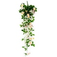 thumbnail image 1 of Iumwxz Artificial Flowers Hanging Plant Rose Wall Decor for Indoor and Outdoor Use in Living Room Office Garden with Realistic Silk Plastic Material UV Resistant, 1 of 4