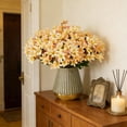 thumbnail image 1 of Iumwxz Artificial Lilies Silk Flowers for Wedding Decorations, Living Room Centerpieces and Artistic Floral Arrangements, 12.59 Inch Long with Flexible Plastic Stems for Easter Parties Home Decor, 1 of 6