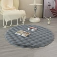 thumbnail image 1 of Iumwxz Beige Round Area Rug 40x40cm Velvety Polyacrylonitrile Fiber Floor Mat for Living Room Bedroom Porch Hallway Dorm Home Decoration Sofa Cushion Doormat, 1 of 6