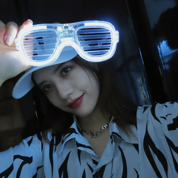 Iumwxz Christmas Luminous Led Glasses Adult Children Party Quirky Accessories Photo Props Frames Suitable for Christmas Party Supplies Role Playing xmas decorations&nbsp;clearance