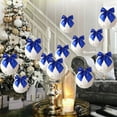 thumbnail image 1 of Iumwxz Blue Christmas Ball Ornaments Set with Snowflakes and Hooks for Tree Decorations 12 Pendants 3 Snowflakes for Home Holiday Window Mantel Tabletop Festive Decor, 1 of 6