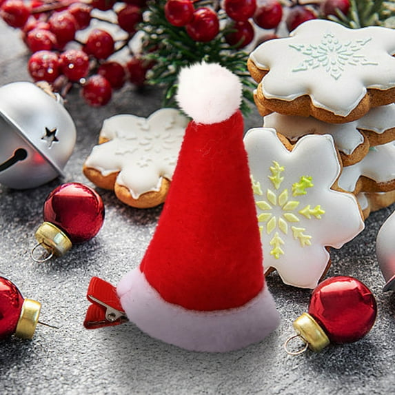 Iumwxz Christmas Gift Christmas 'S Small Hat Hairpin Gift Red Birthday Festive Hair Accessories Festive Headwears home decor christmas clearance outdoors indoor