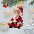 thumbnail image 1 of Iumwxz Christmas Hanging Decoration Christmas Tree Decoration Santa Claus House Acrylic Hanging Decoration home decor christmas outdoors indoor, 1 of 5