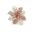 thumbnail image 1 of Iumwxz Christmas Poinsettia Flower Glitter Poinsettia Tree Ornaments Rose Gold Artificial Flower Decorating Wreath Garland Great for Wedding Holiday and xmas decorations&nbsp;clearance, 1 of 2