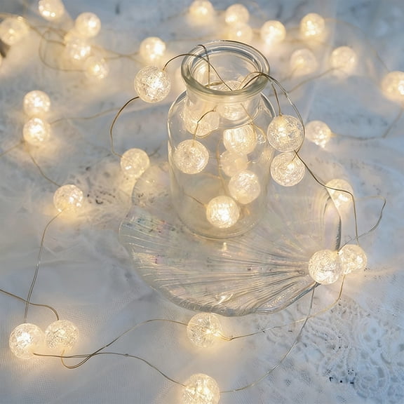 Iumwxz Christmas Tree Lights String 20 LED Battery Operated 2 Meter Warm White with Pine Branches and Berries for Indoor Outdoor Holiday Decorations