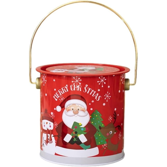 Iumwxz Christmas Vintage Cookies Jar Cookiess Jars for Kitchen Counter Airtight Jar Cookies Containers Cookies Tin with Lids for Gift Giving Large Cookies home decor christmas clearance indoor