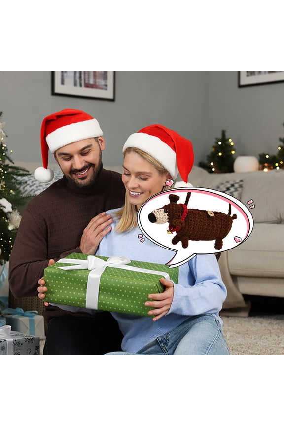 Cute Dachshund Knitting Color Collision Ladies Small Bag 2024 Autumns and Winter New Tides Cool Shoulder Crossbody Women'S Bags home decor christmas clearance outdoors indoor