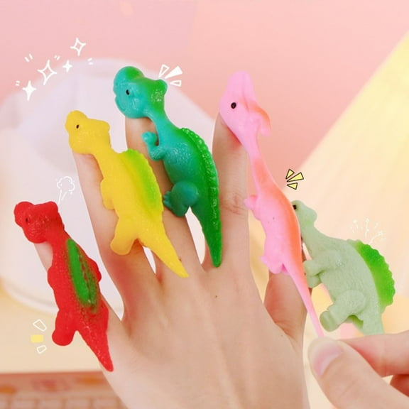 Iumwxz Dinosaur Finger Toys Stick Interesting Sling Shot Dinosaur Finger Toys Dinosaur Finger Stretchy Dinosaur Toys for Toys Christmas home decor christmas clearance outdoors indoor