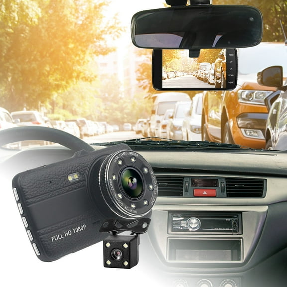 Iumwxz Dssh Cam 1080p Fhd Dvr Automotive Dash Cam 4.0 Inch Ips Screen Dashboard Camera 170 Degrees Wide Angle Motion Monitoring Loop Recording up to 65% off home decor christmas clearance indoor
