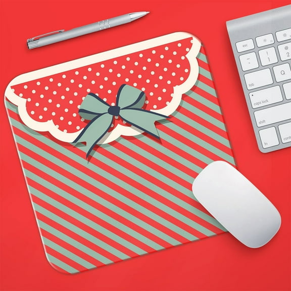 Iumwxz Dual Sided Red Leather Desk Pad Protector Waterproof Oil Proof Writing Mat Mouse Pad for Office Desk (7.87x7.87 Inch) Protects Desks from Scratches Stains