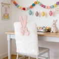 thumbnail image 1 of Iumwxz Easter Bunny Ear Chair Cover Set with Long and Short Hair, Festive Decoration for Dining Room or Living Space, Easy to Install Reusable Chair Back Covers for Easter Celebrations, 1 of 7