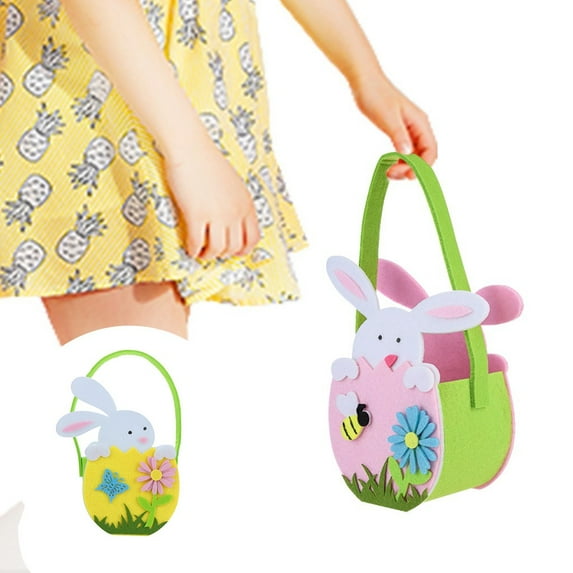 Iumwxz Easter Decorations Easter Bunny Gift Bag Candy Bag Present Home Accessory Easter Basket Stuffers Holiday Deals