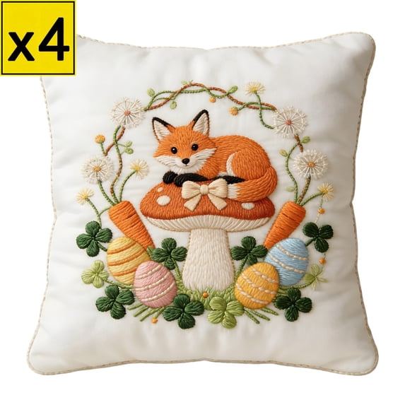 Iumwxz Easter Printed Pillowcase with Variety of Patterns, Soft and Comfortable Short Lint Material for Sofa and Bed Decoration, Provides Comfortable Support as a Throw Pillow or Arm Pillow