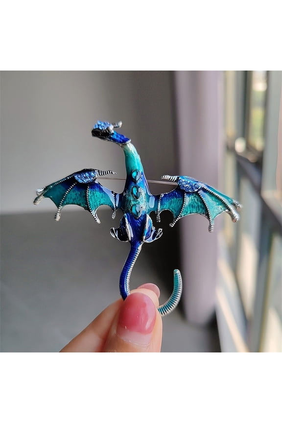 European Fashion Studded Enamel Brooch Pin for Women Alloy Material with Hand Painted Vibrant Colors 6.8x6cm Size for Jackets Bags Hats Party Wear