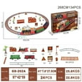 thumbnail image 1 of Iumwxz Fall Decor Toy Train Set with Lights and Sounds Steam Christmas Train Set Railway Tracks Battery Operated Toys Kid Toys Christmas home decor christmas clearance outdoors indoor, 1 of 5